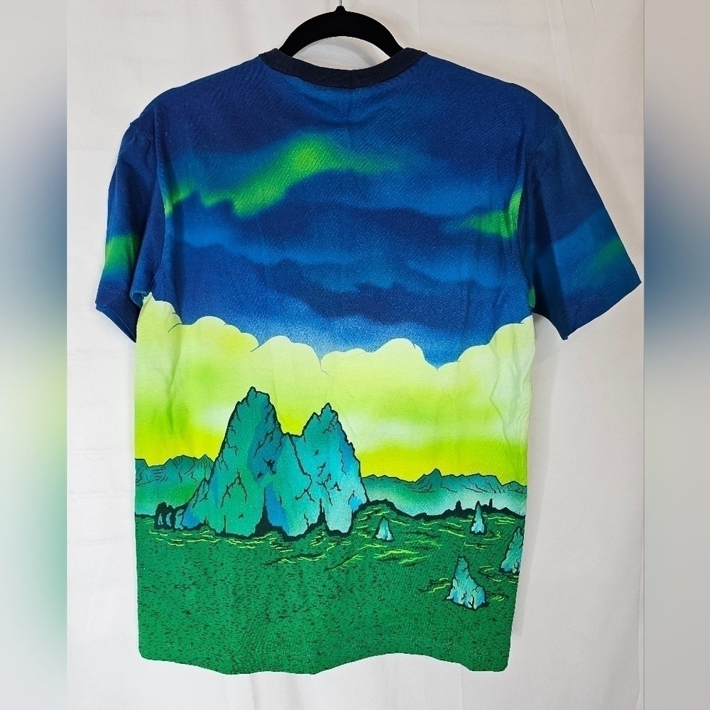 Marc by Marc Jacobs size XXS Men's Mars Scape vibrant green and blue NWT - Picture 5 of 7